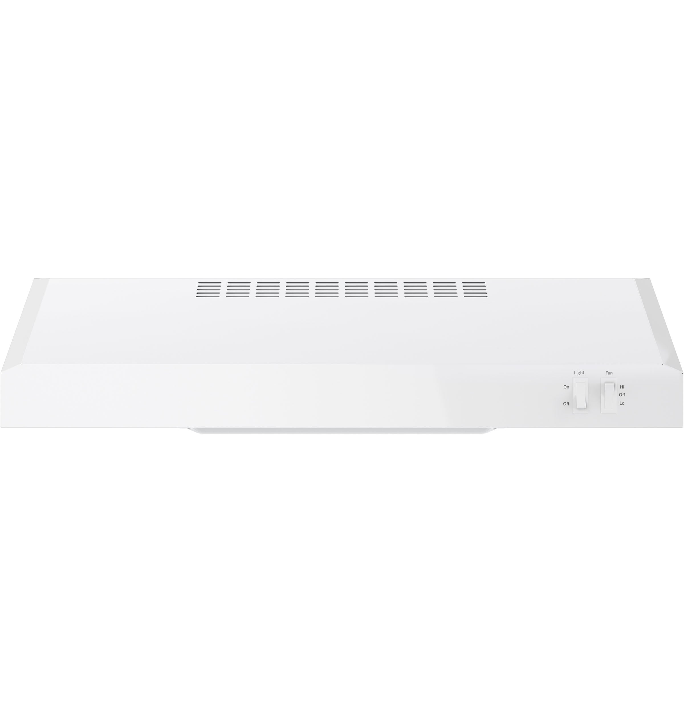 24 inch Ducted 200-CFM White Under Cabinet Range Hood