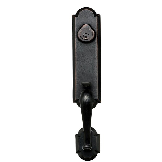 Delaney Hardware Castille Aged Bronze Single-Cylinder Deadbolt Entry Door Handleset Knob