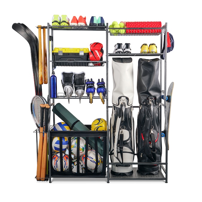 LTMATE 62-in W x Steel Black Garage Storage System