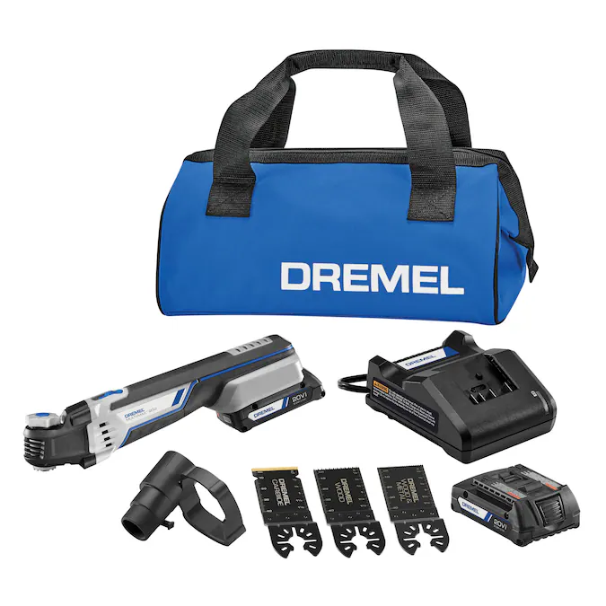 Dremel Multi-Max 20-volt Cordless 2-Amp Variable 8-Piece Oscillating Multi-Tool Kit with Soft Case (2-Batteries Included)