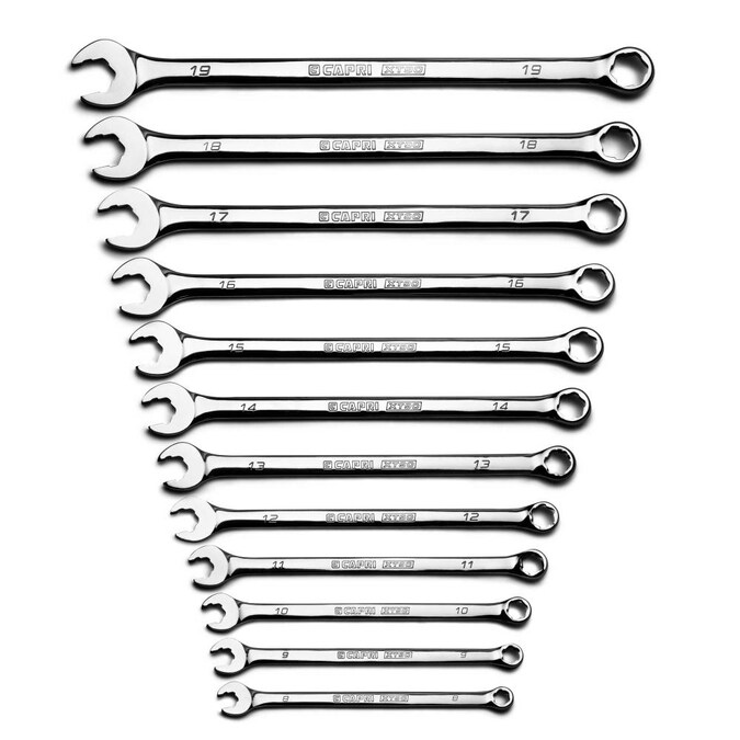 Capri Tools 12-Piece Set 6-point Metric Combination Wrench Includes Soft Case