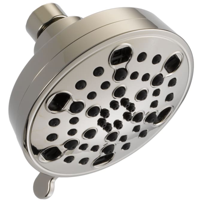 Delta Polished Nickel 4.19-in Round Fixed Shower Head 1.75-GPM (6.6-LPM)