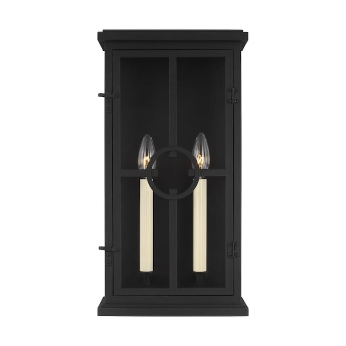 Generation Lighting Belleville 6-in W 1-Light Black Wall Sconce
