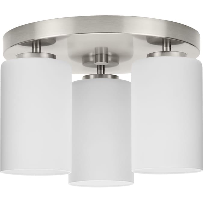 Progress Lighting Cofield 3-Light Brushed Nickel Flush Mount Light