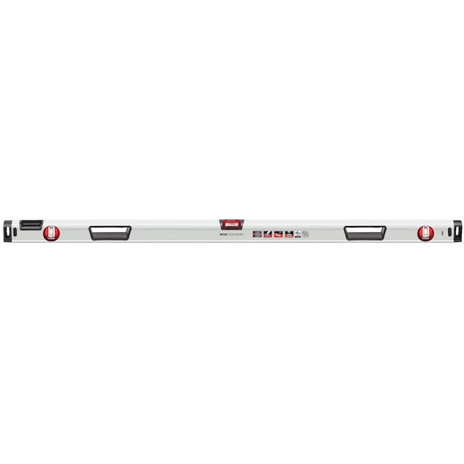 Kapro Condor 905 Aluminum 72-in Box Beam Level, White, Heavy Duty, Accurate <0.0005-in/", 3 Vials, Optivision Technology