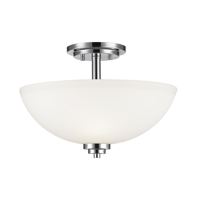 Z-Lite Ashton 1-Light Polished Chrome Semi Flush Mount Light