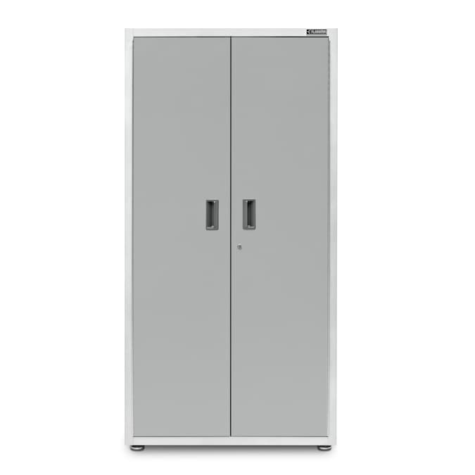 Gladiator Ready-to-Assemble Large GearBox 36-in W x 72-in H x 18-in D Freestanding or Wall-mounted Steel Garage Cabinet in White