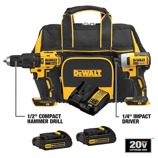 DEWALT 2-Tool 20-Volt Brushless Power Tool Combo Kit with Soft Case (2-Batteries and charger Included) - Image 4