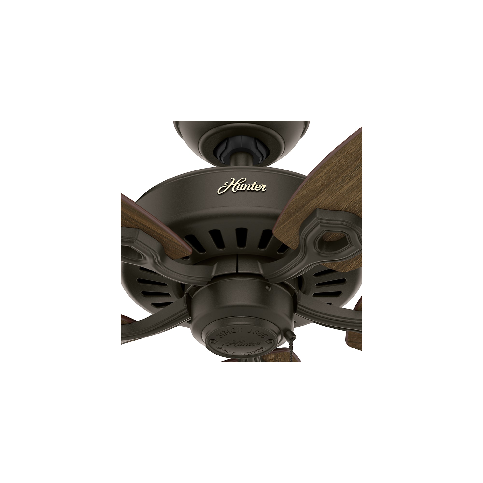 Builder Elite 52-in New Bronze with Brazilian Cherry/Harvest Mahogany Blades Ceiling Fan Light Kit Compatible ( 5 -Blade ) - Image 8