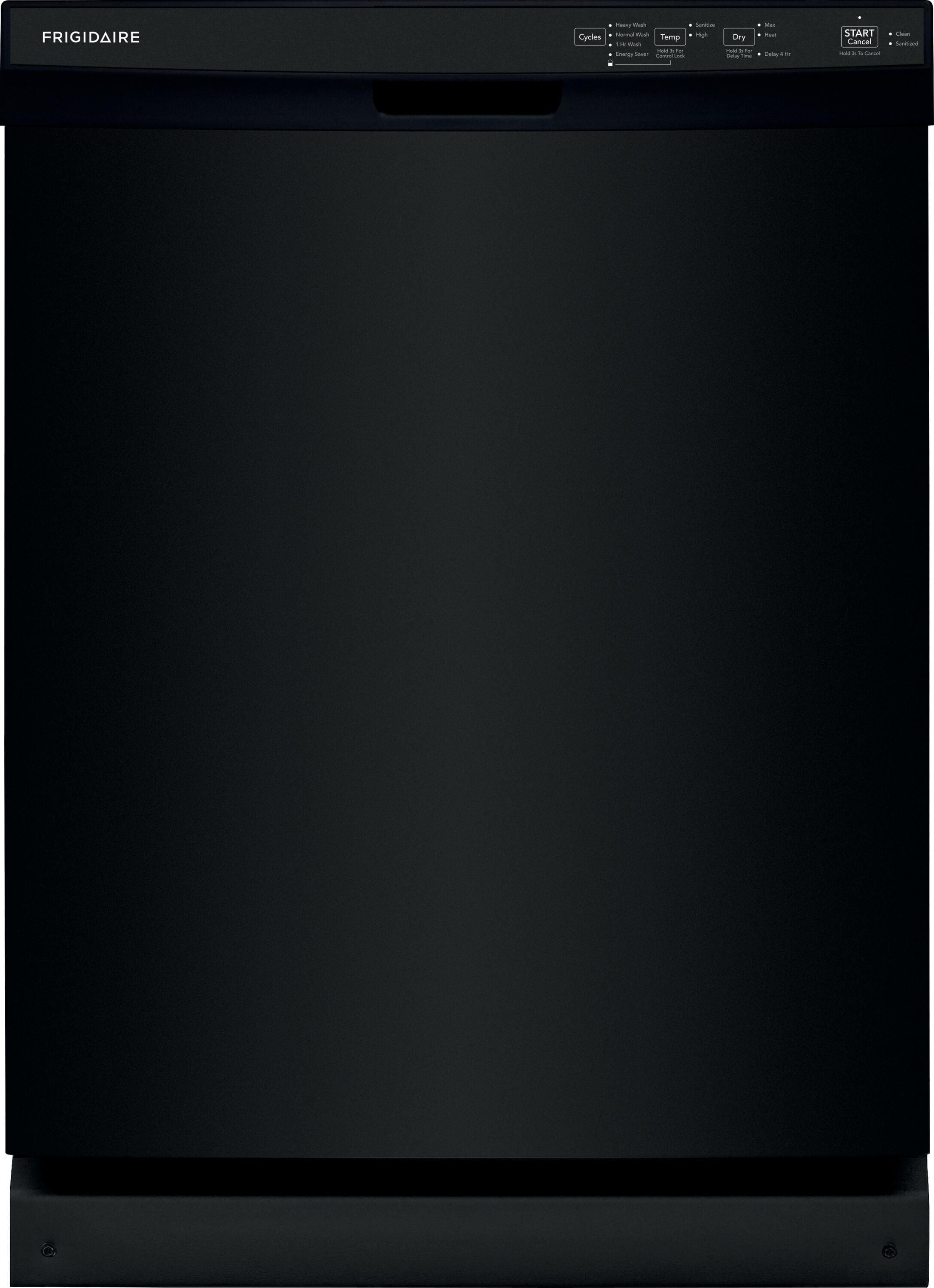 24-in Front Control Built-in Dishwasher ( Black ) ENERGY STAR, 54-Decibel Standard Sound Level