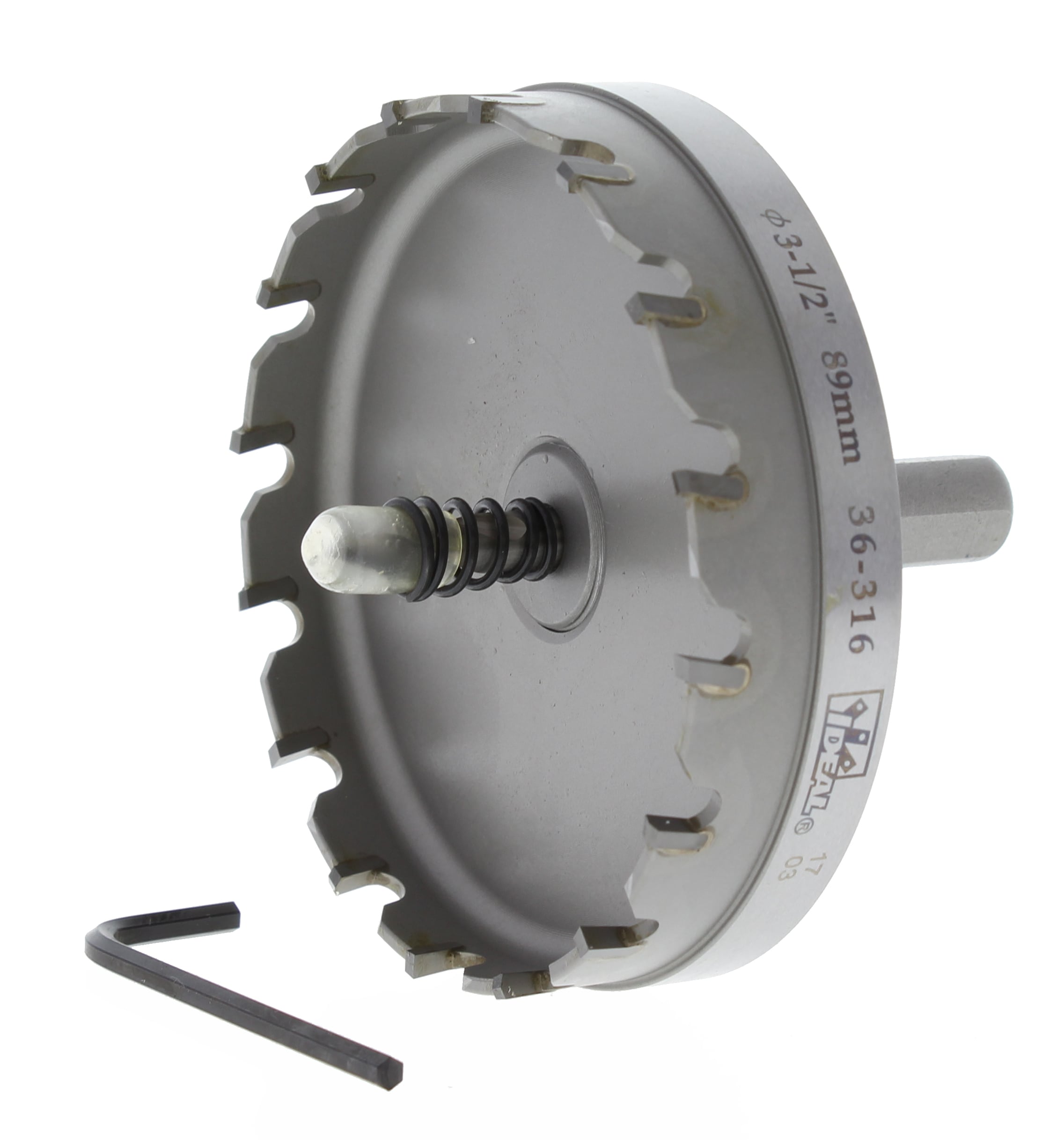 3-1/2-in Carbide-tipped Arbored Hole saw