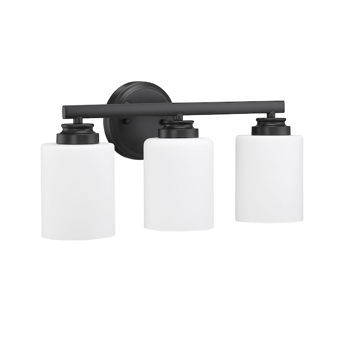 Craftmade Bolden 18-in 3-Light Black Transitional Vanity Light