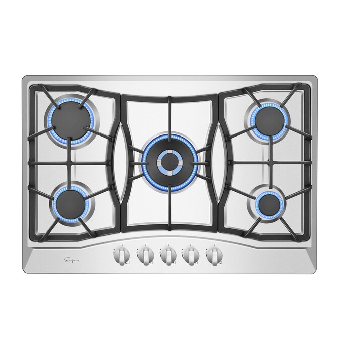 Empava 30-in 5 Burners Stainless Steel Gas Cooktop