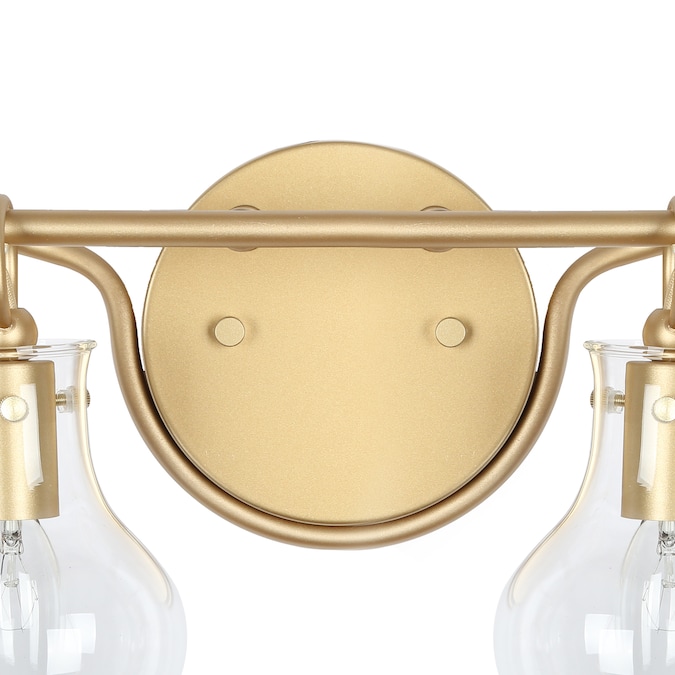 LNC Charm 29-in 4-Light Matte Gold LED Modern/Contemporary Vanity Light Bar - Image 12