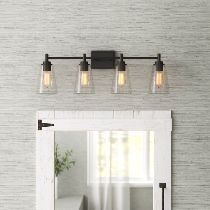 Designers Fountain Westin 31-in 4-Light Matte Black Modern/Contemporary Vanity Light Bar