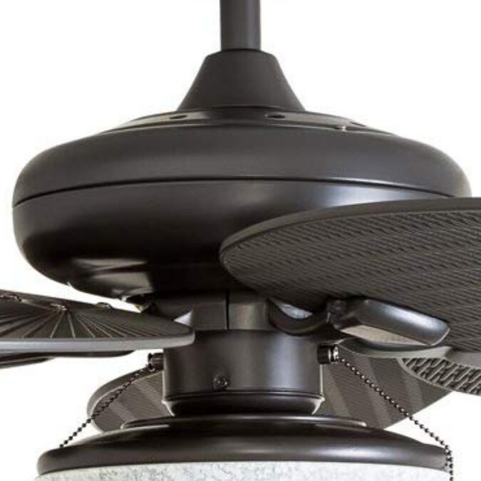 Honeywell Inland Breeze 52-in Bronze with Bronze Palm Leaf/Bronze Wicker Blades LED Indoor/Outdoor Downrod or Flush Mount Ceiling Fan with Light (5-Blade) - Image 10