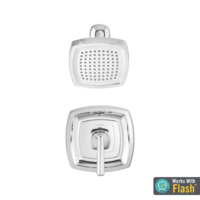 American Standard Edgemere Polished Chrome 1-handle Single Function Round Shower Faucet