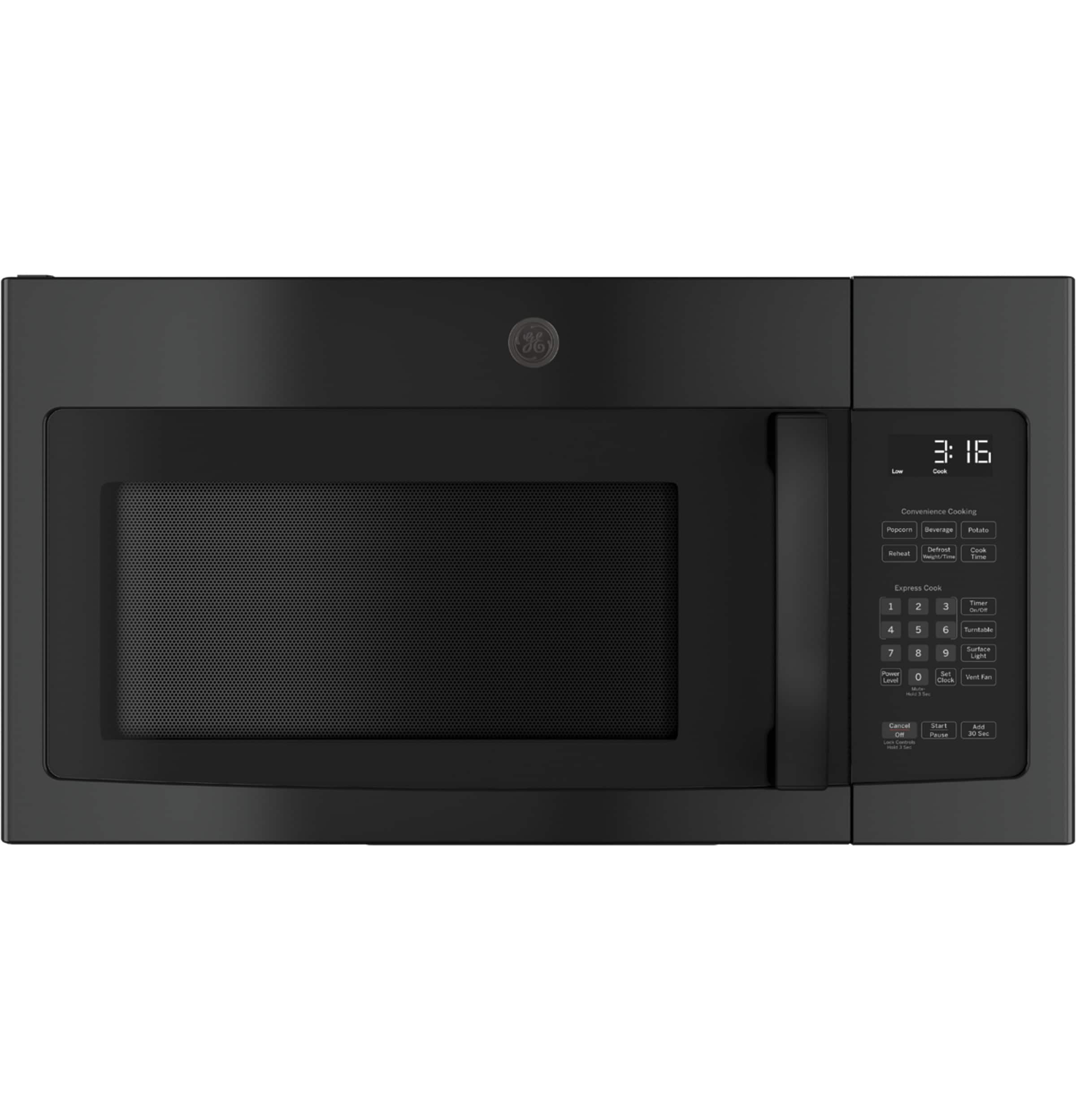 1.6-cu ft 29.9-in Over-the-Range Microwave ( Black )