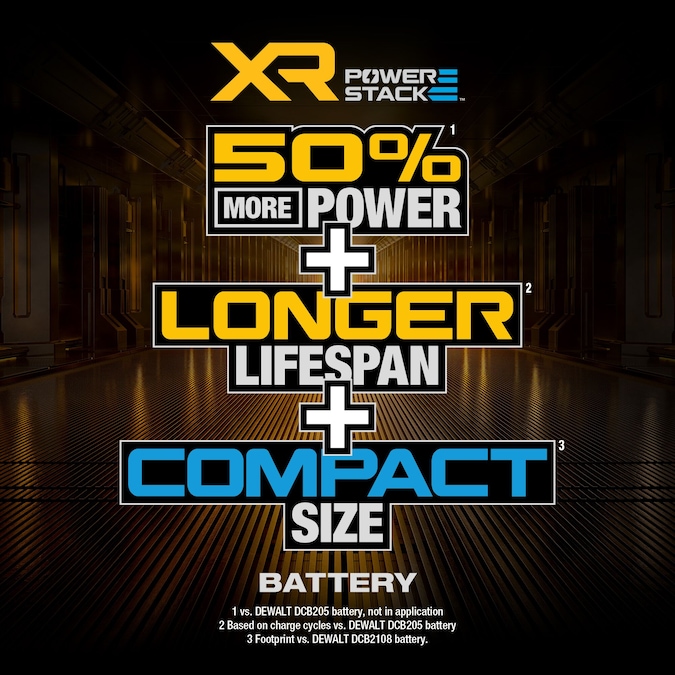 DEWALT XR POWERSTACK 20-V 2-Pack Lithium-ion Battery (5 Ah) - Image 5
