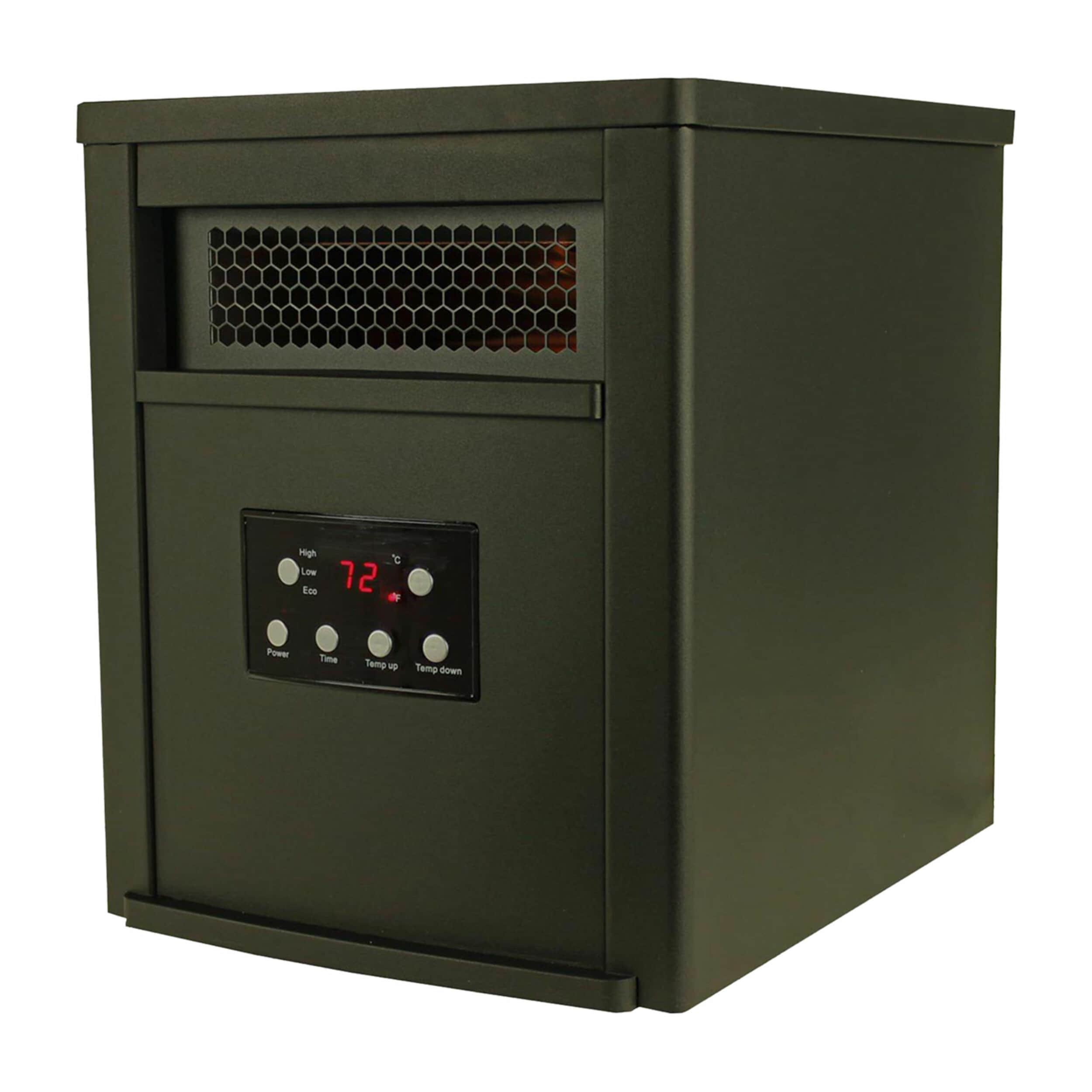 Up to 1500-Watt Infrared Quartz Tower Indoor Electric Space Heater with Remote Included - Image 6