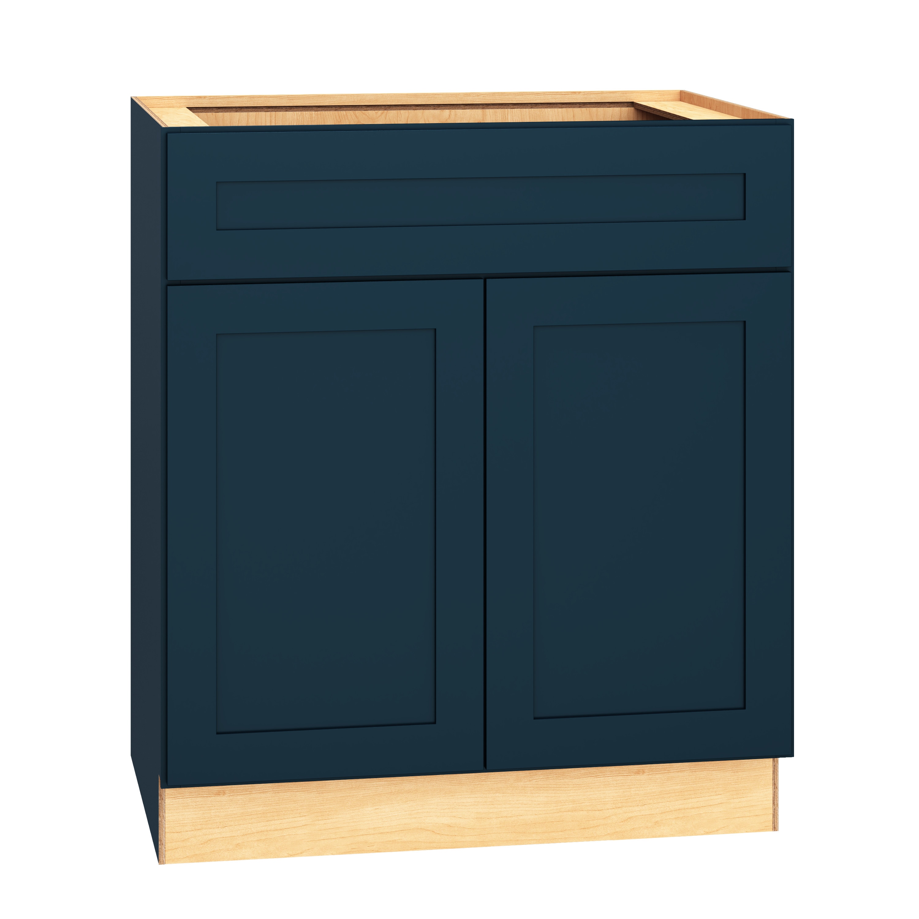 Jamestown 30-in Regatta Blue Bathroom Vanity Base Cabinet without Top