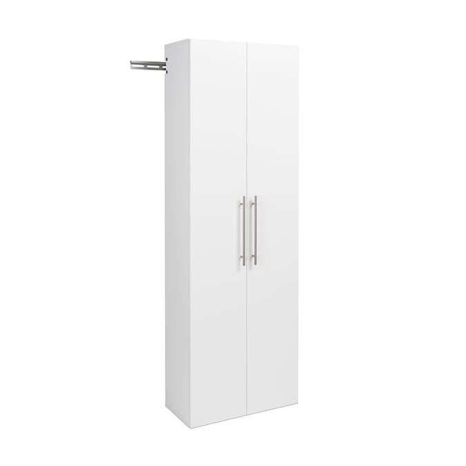 Prepac HangUps 24-in W x 72-in H Wood Composite White Wall-mount Utility Storage Cabinet