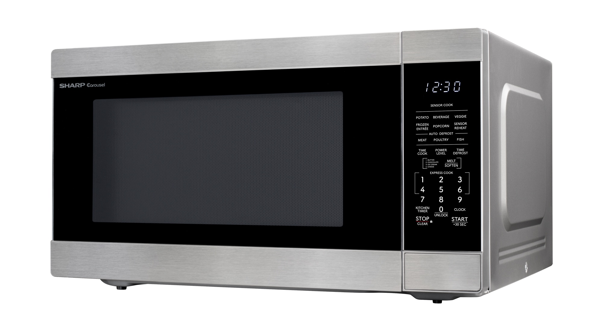 2.2-cu ft Large (Greater than 1.5-cu ft) 1200 -Watt Sensor Cooking Controls Countertop Microwave ( Stainless Steel ) - Image 3