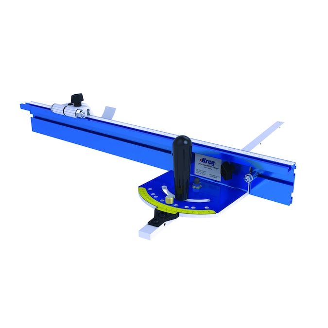 Kreg Precision Miter Gauge System for Miter Saws, Adjustable, Blue, Fits Standard 3/8-in x 3/4-in Miter Slots - Image 4