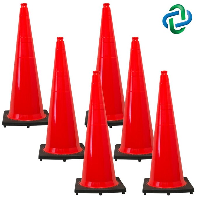 Mr. Chain 6-Pack 36-in Orange Traffic Safety Cone