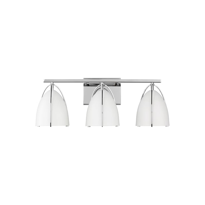 Generation Lighting Norman 24.25-in 3-Light Chrome Modern/Contemporary Vanity Light