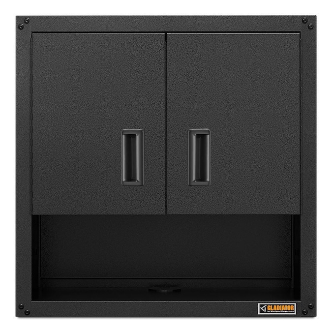 Gladiator 28-in W x 28-in H x 12-in D Wall-mounted Steel Garage Cabinet in Gray