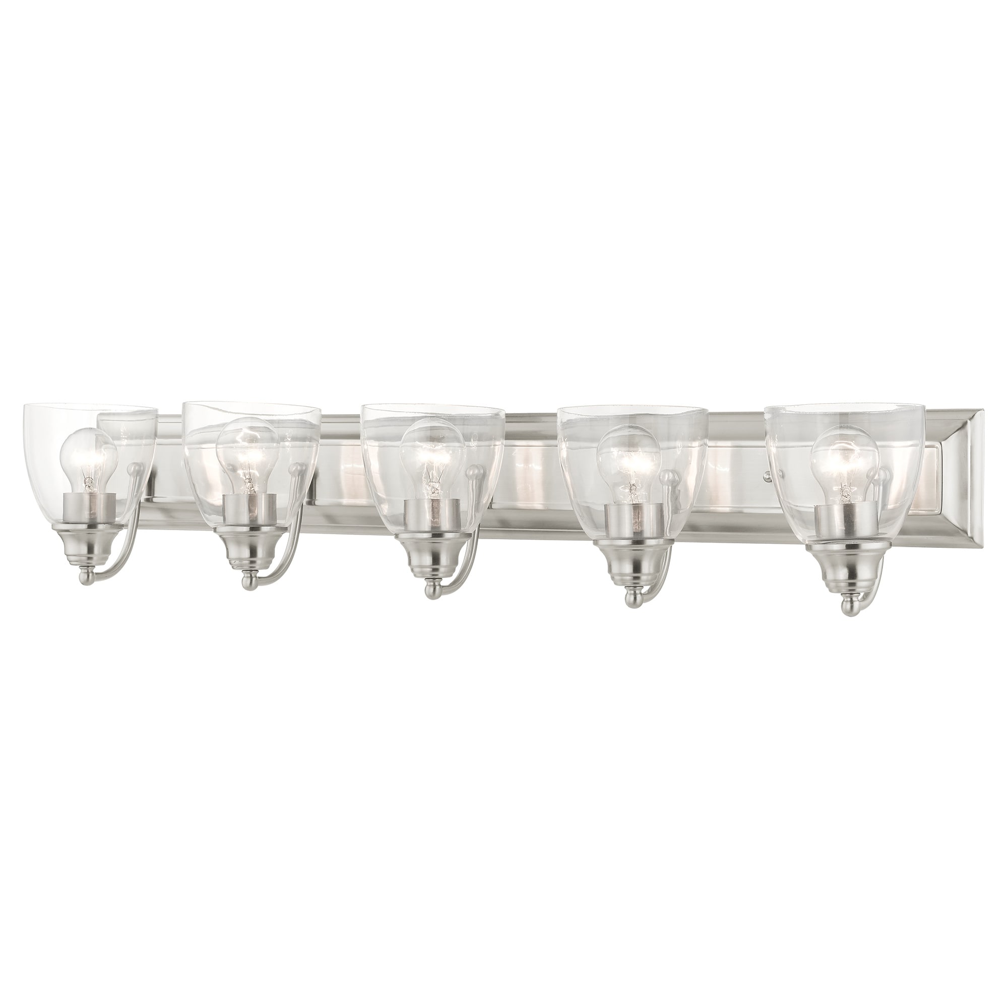 Birmingham 36-in 5 -Light Brushed Nickel Transitional Vanity light