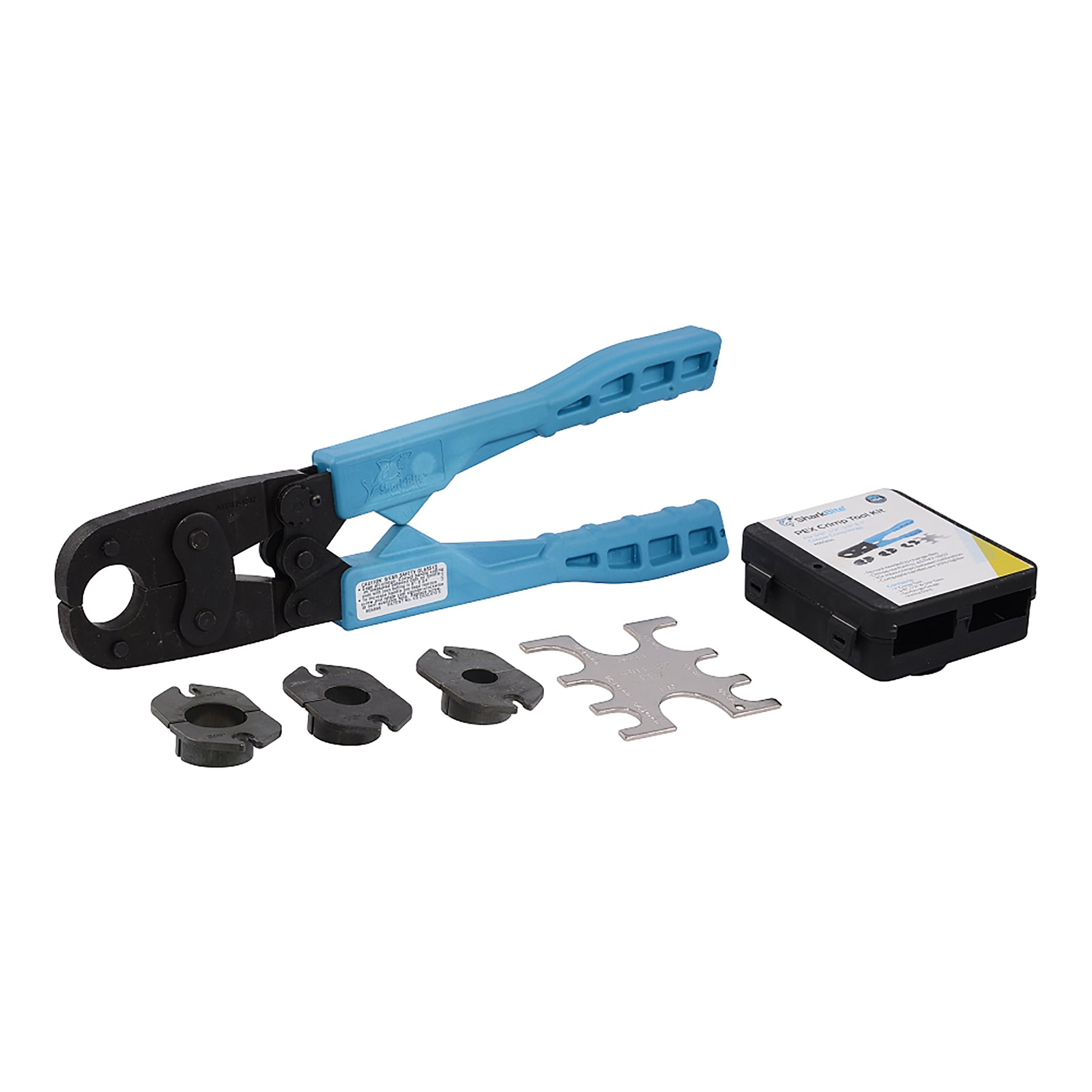 3/8, 1/2, 3/4, 1-in PEX crimp tool