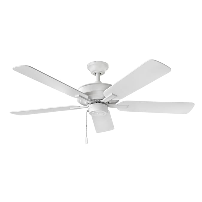 Hinkley METRO WET 52-in Chalk White Indoor/Outdoor Smart Ceiling Fan Light Kit Compatible (5-Blade)