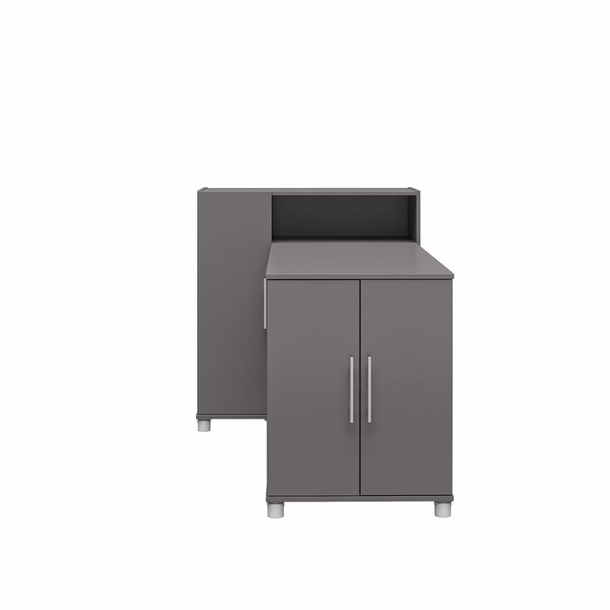 Ameriwood Home Camberly 59.61-in W x 38.25-in H x 35.43-in D Freestanding Composite Wood Garage Cabinet in Gray - Image 4