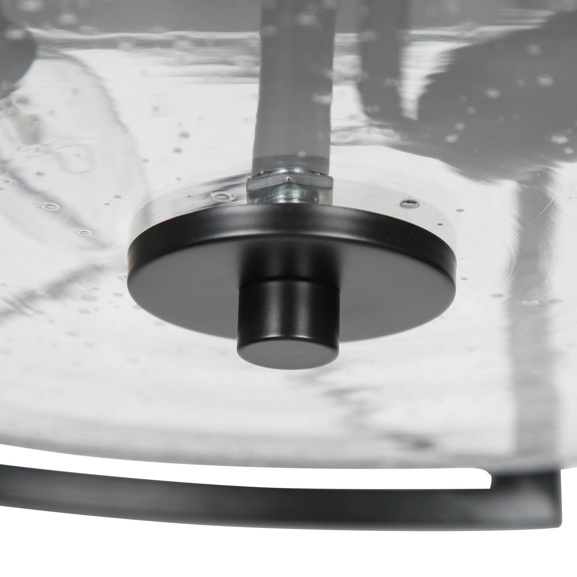 Vine 3 -Light 13-in Matte Black Flush Mount Light - Image 9