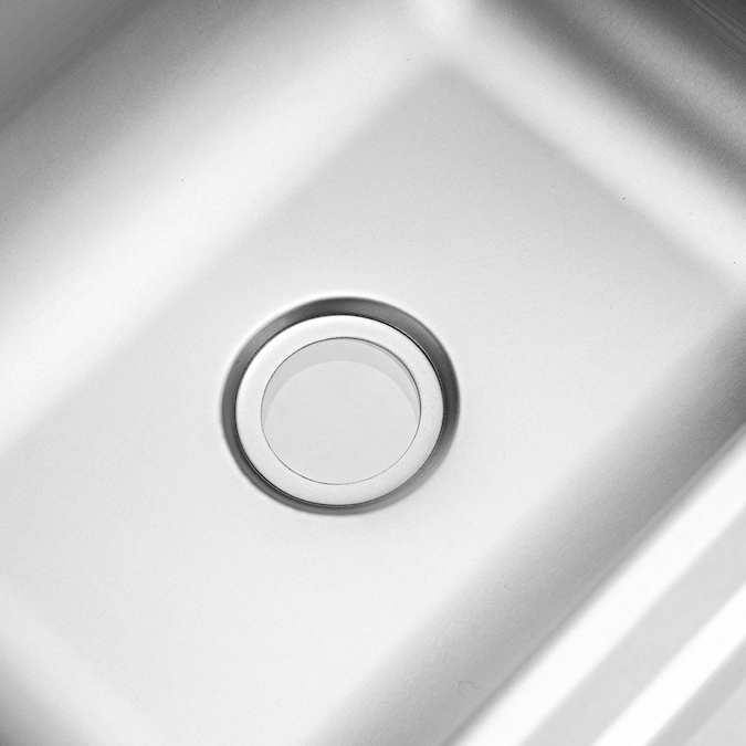 WELLFOR 15-in x 17-in 1-Basin Stainless Steel Wall Mount Utility Tub with Drain and Faucet - Image 7