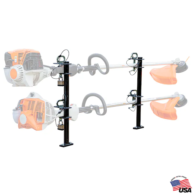 Buyers Products 2 Position Channel-Style Lockable Trimmer Rack for Open Landscape Trailers