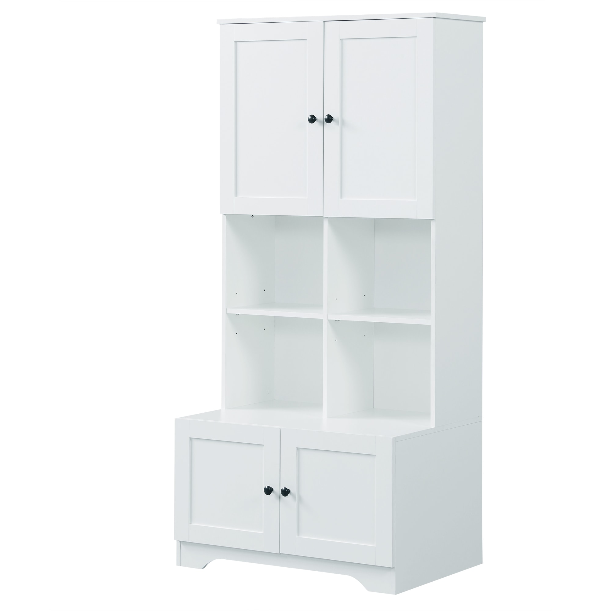 31-in W x 67-in H MDF White Freestanding Utility Storage Cabinet