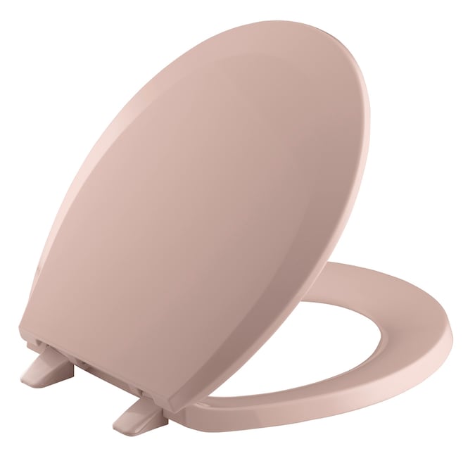 ER Lustra Plastic Wild Rose Round Toilet Seat