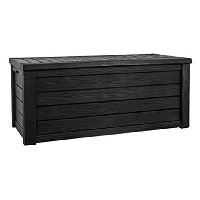Keter 61-in L x 28.5-in 150-Gallons Dark Grey Plastic Deck Box - Image 3
