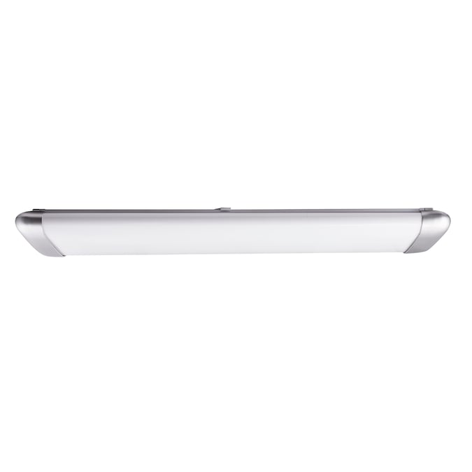 allen + roth Amelie 1-Light 13.5-in Satin Nickel LED Flush Mount Light