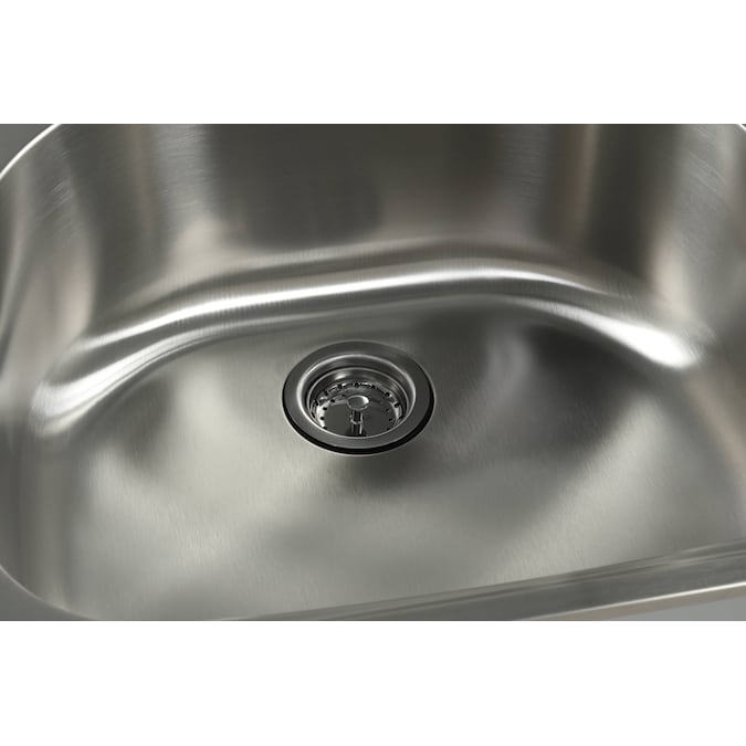 Style Selections 21.4-in x 24.1-in 1-Basin Light Gray Freestanding Utility Tub with Cabinet, Drain, and Faucet - Image 9