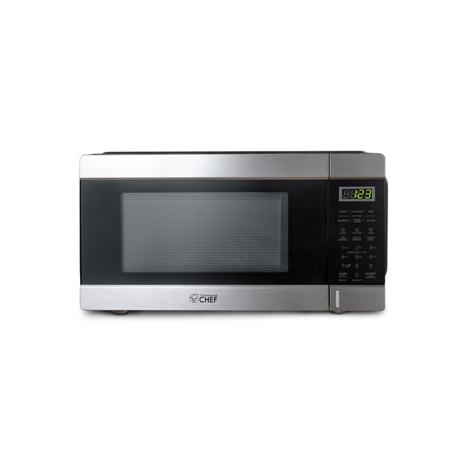 Commercial Chef E361255 1.1-cu ft Medium 1000-Watt Countertop Microwave (Stainless Steel)