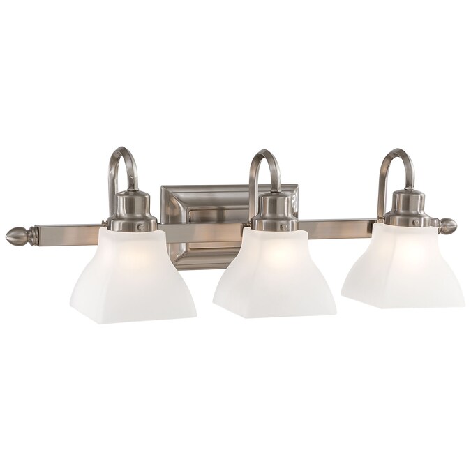 Minka Lavery Mission Ridge 25.5-in 3-Light Brushed Nickel Traditional Vanity Light Bar