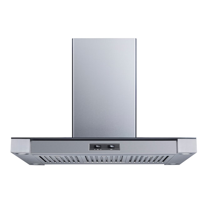 Winflo 36-in 300-CFM Convertible Stainless Steel Island Range Hood