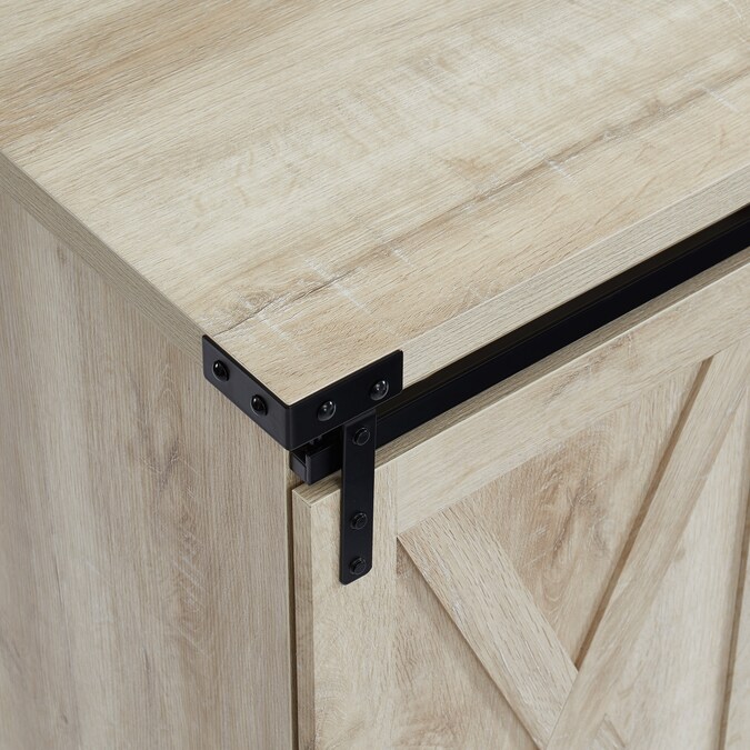 CASAINC 54-in W White Oak TV Stand with LED Corner or Flat Wall Electric Fireplace with Remote Control Included - Image 7