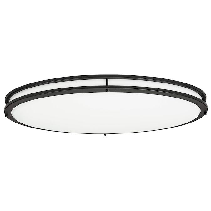 Design House Owens 32.25-in Matte Black LED Flush Mount Light