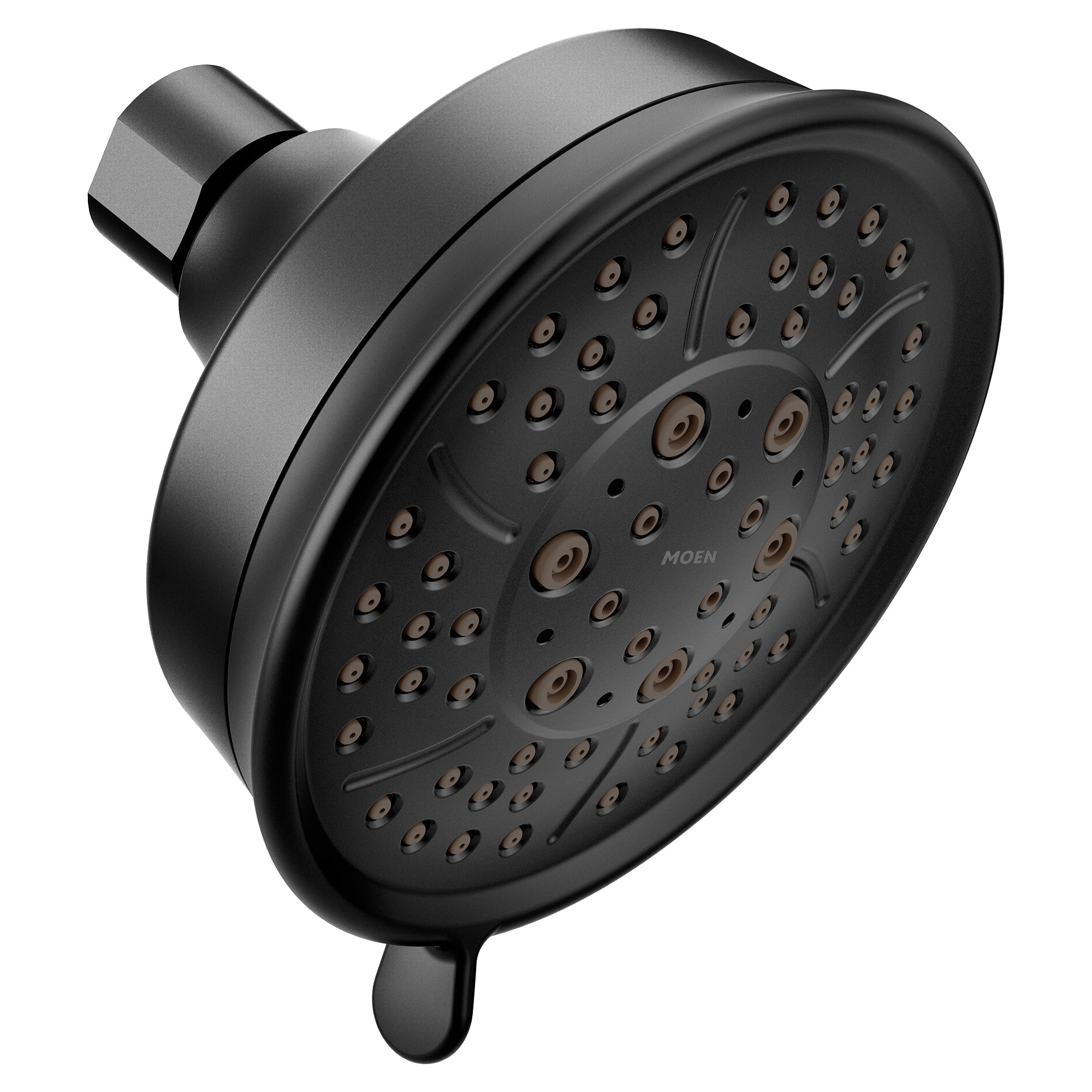 Matte Black Sold separately Multi-function 4.375-Inches Round Bathtub and shower Faucet (Valve Not Included)
