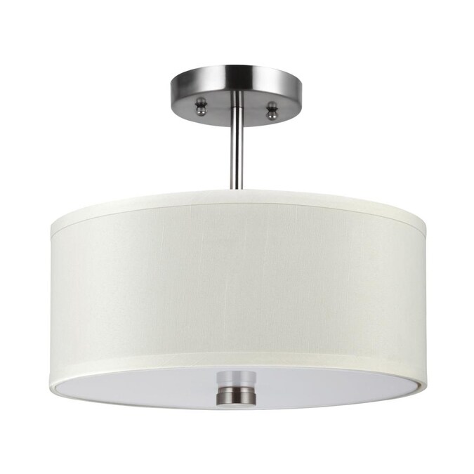 Generation Lighting Dayna Shade Pendants 1-Light Brushed Nickel Semi mount light